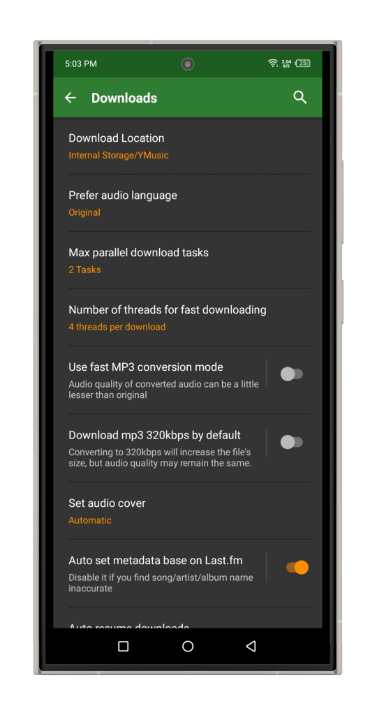 ymusic apk Tangkapan layar 3