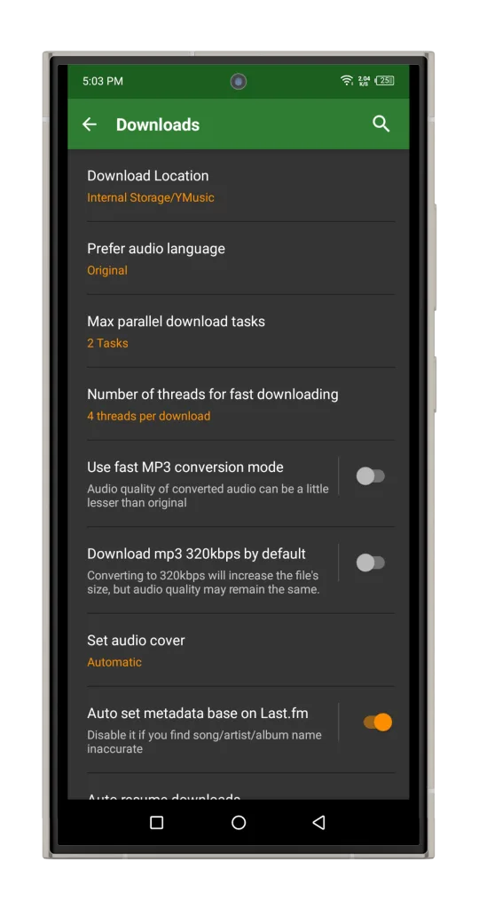 ymusic apk Tangkapan layar 3